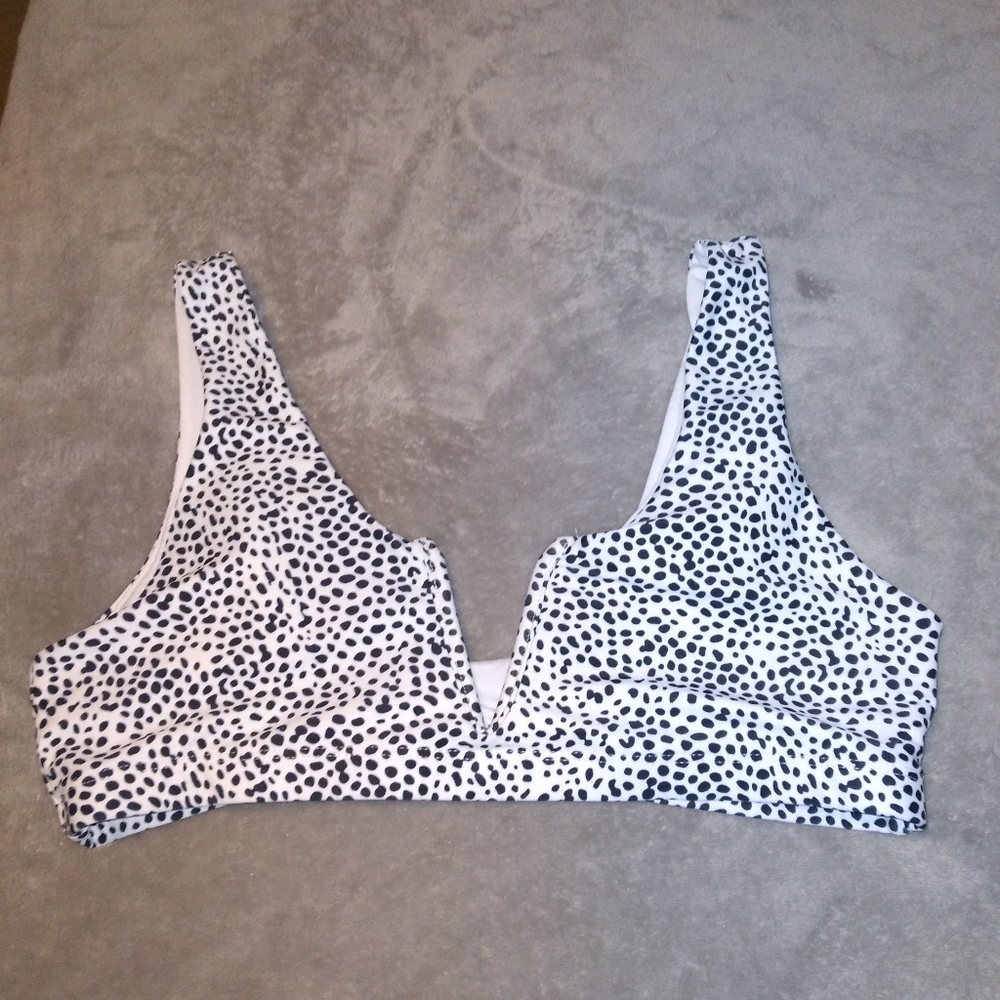 SPRING SALE**Spotted Black and White Women's Bralette